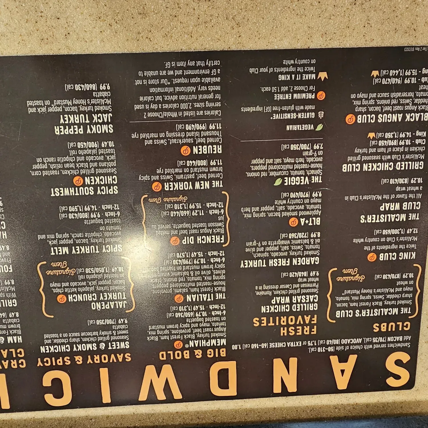 Menu 5