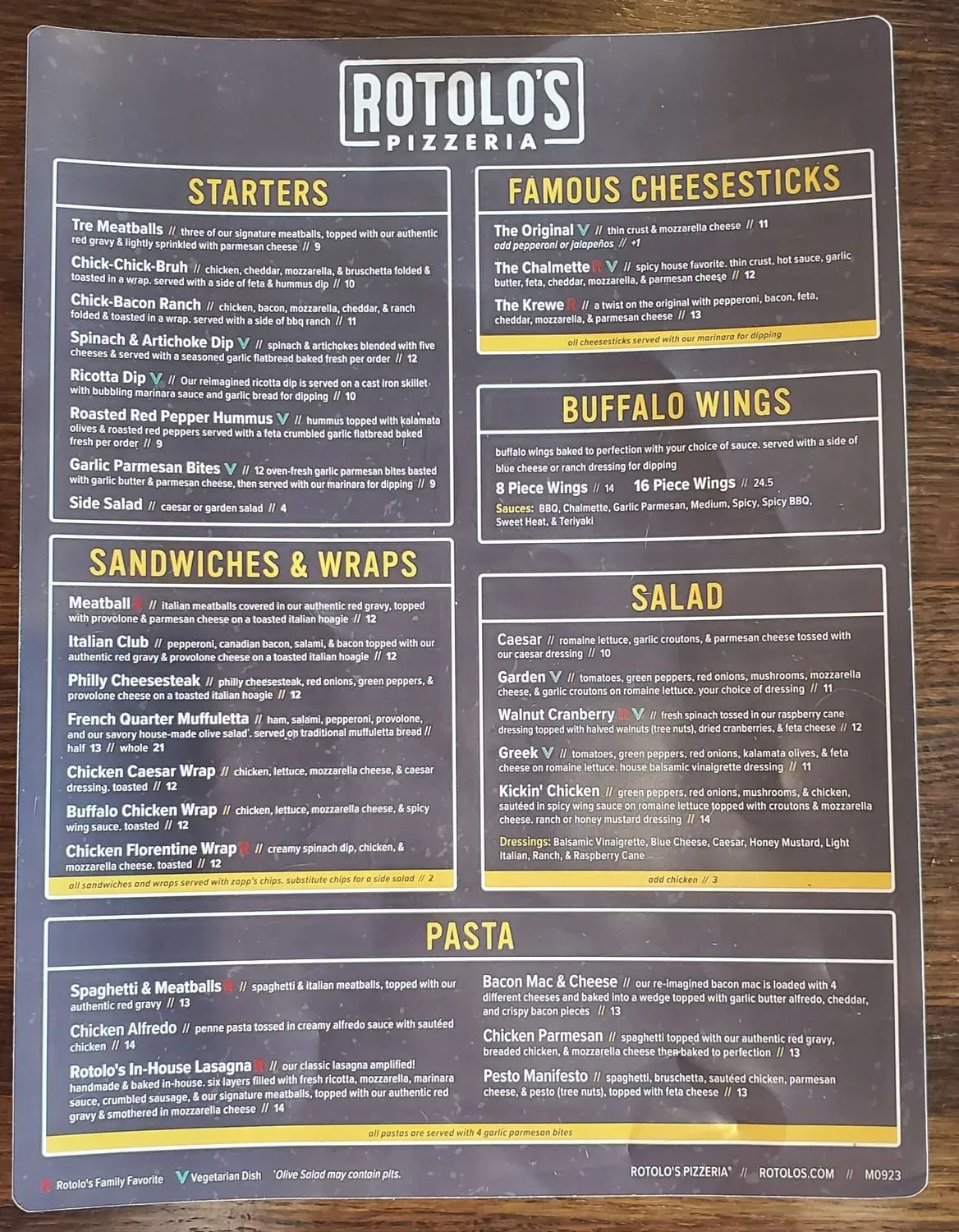 Menu 1