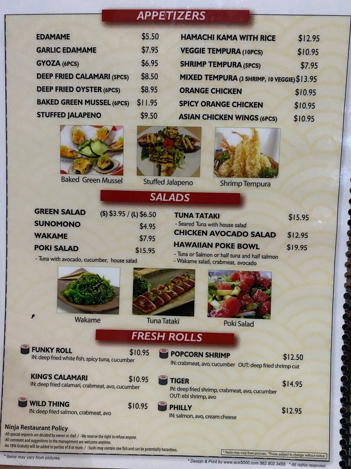 Menu 3