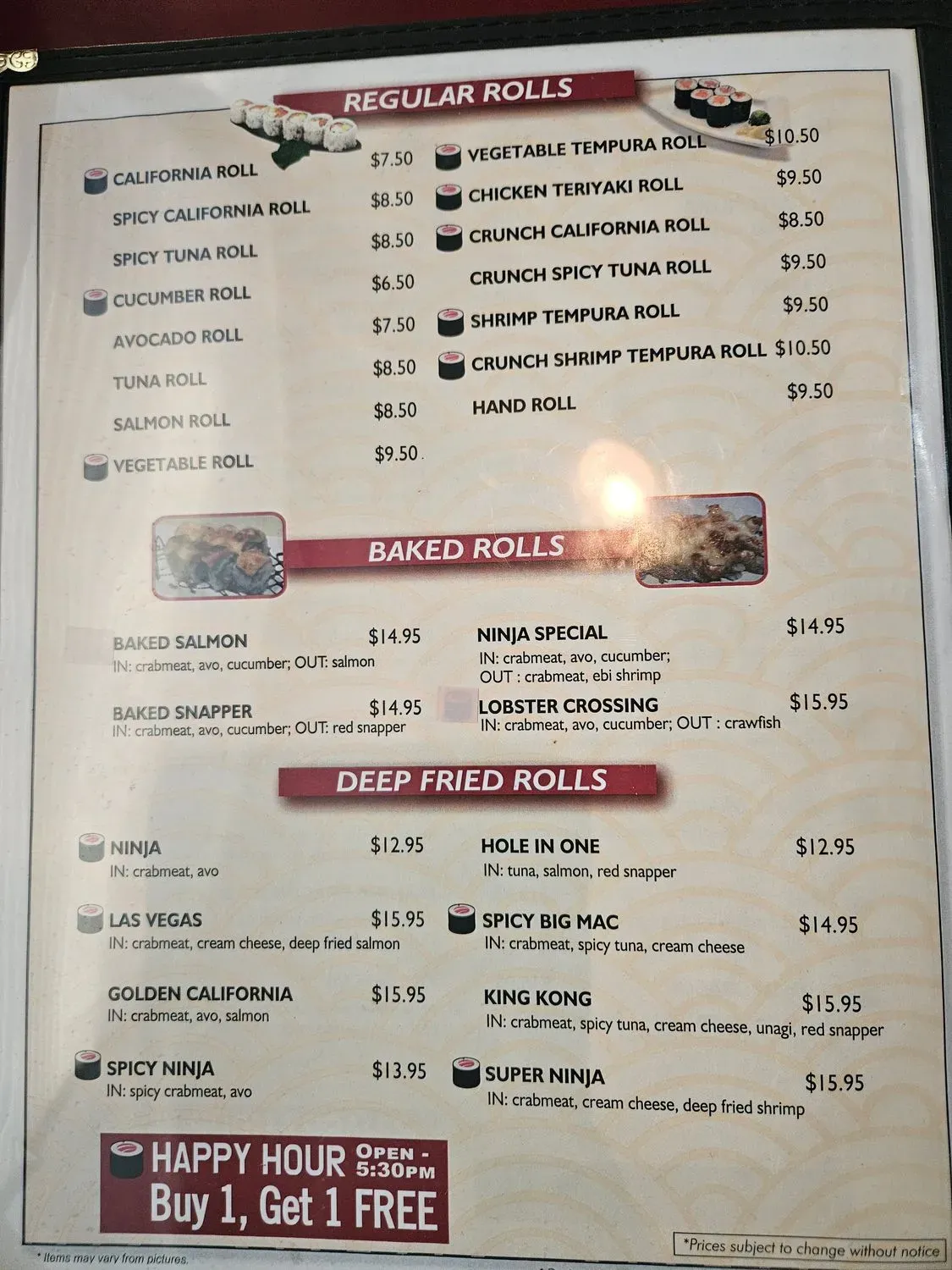 Menu 5