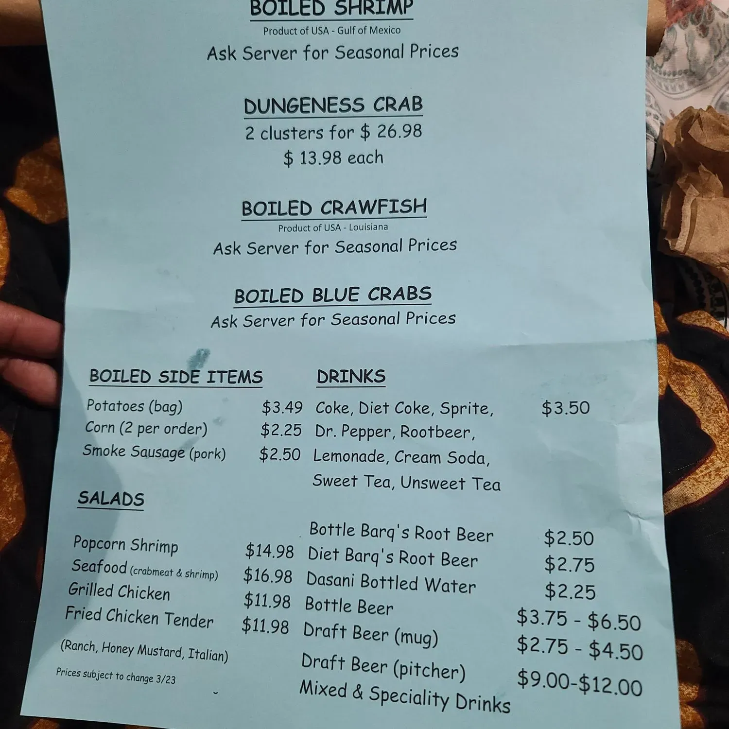 Menu 3