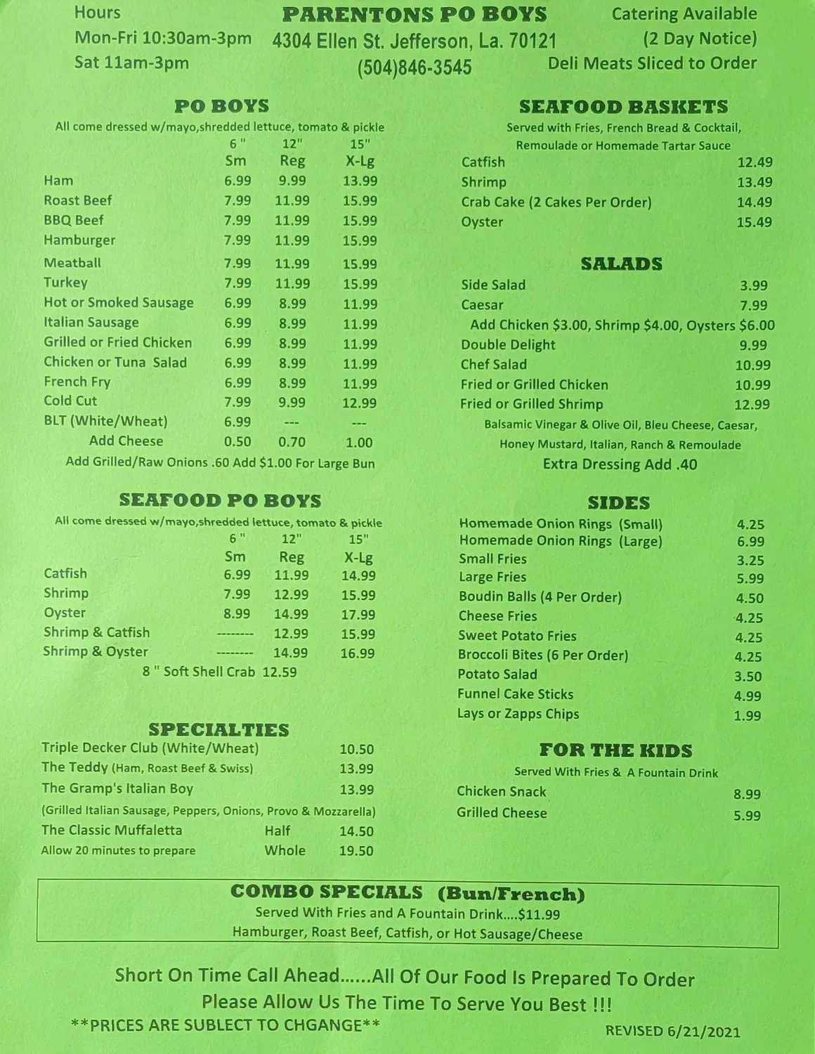 Menu 1