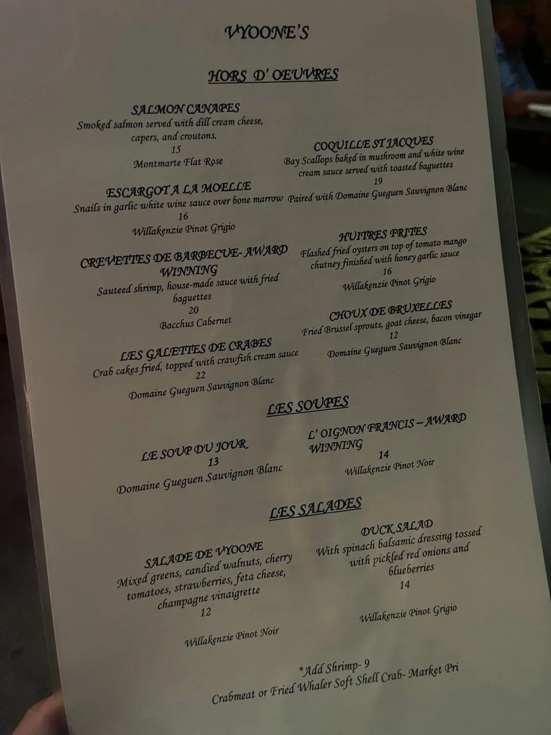 Menu 2