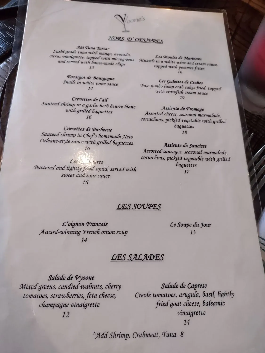 Menu 5