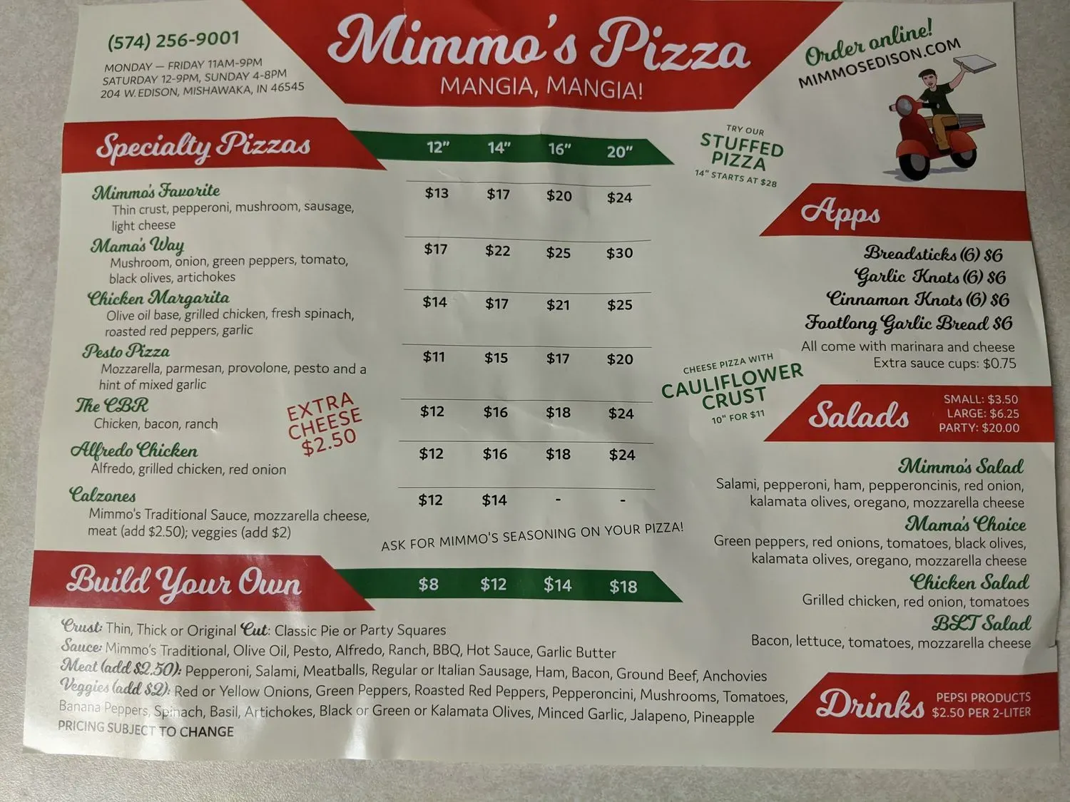 Menu 2