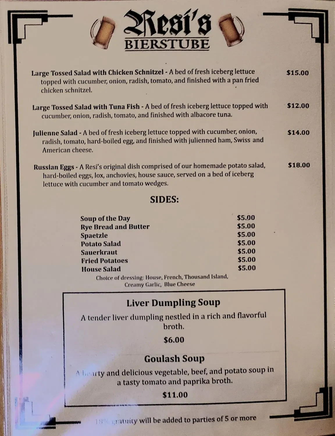 Menu 1