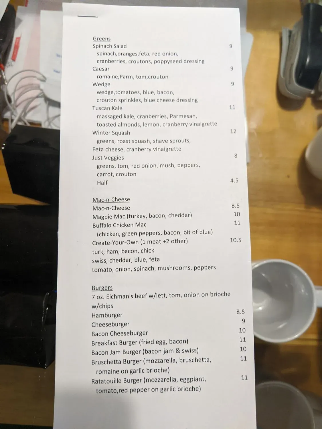 Menu 6