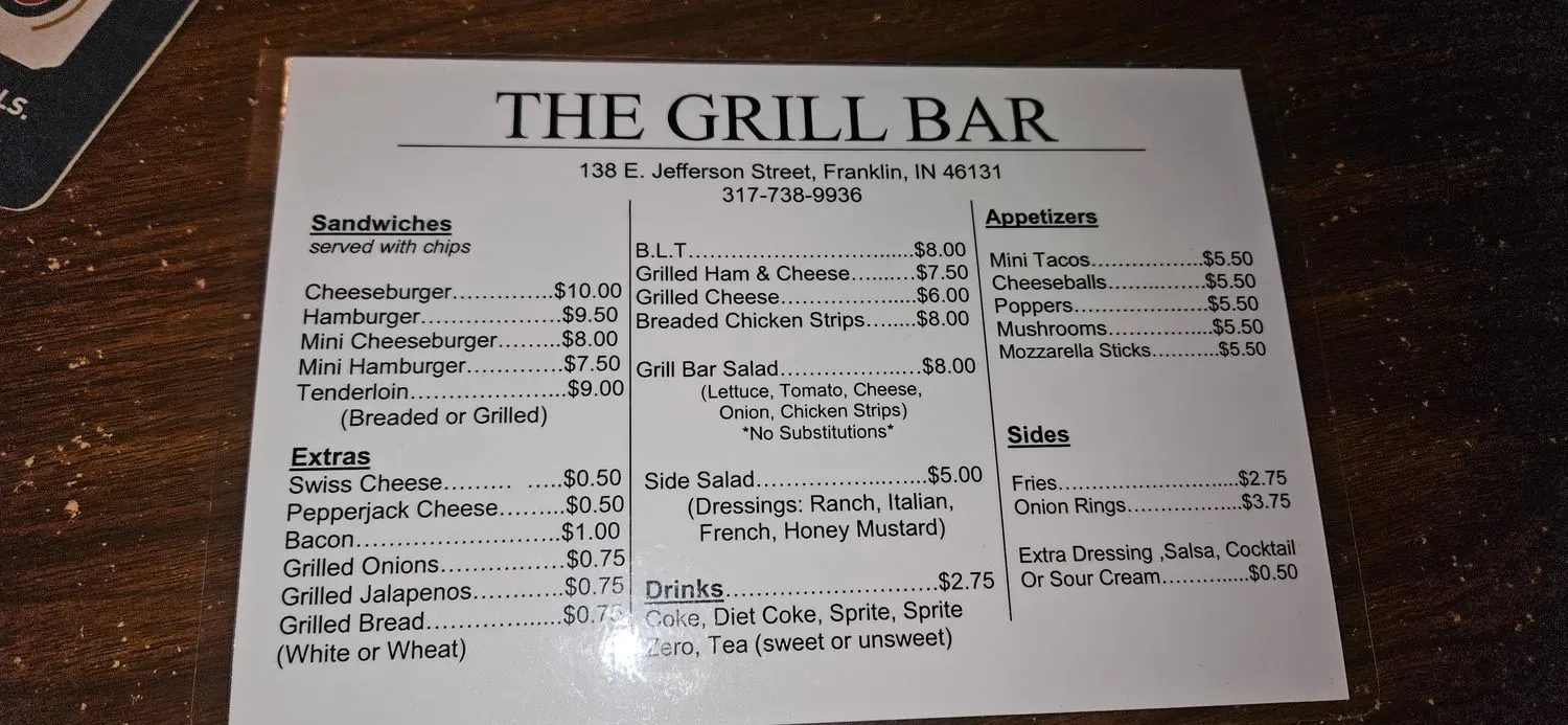 Menu 1