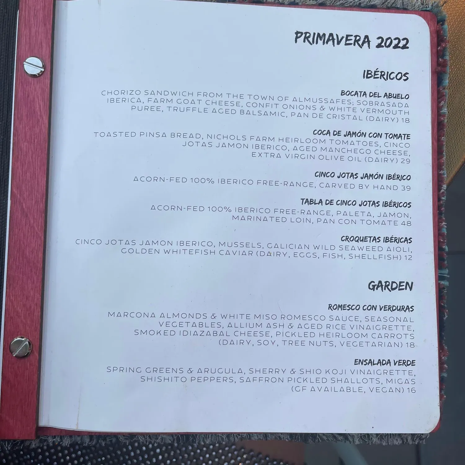 Menu 1