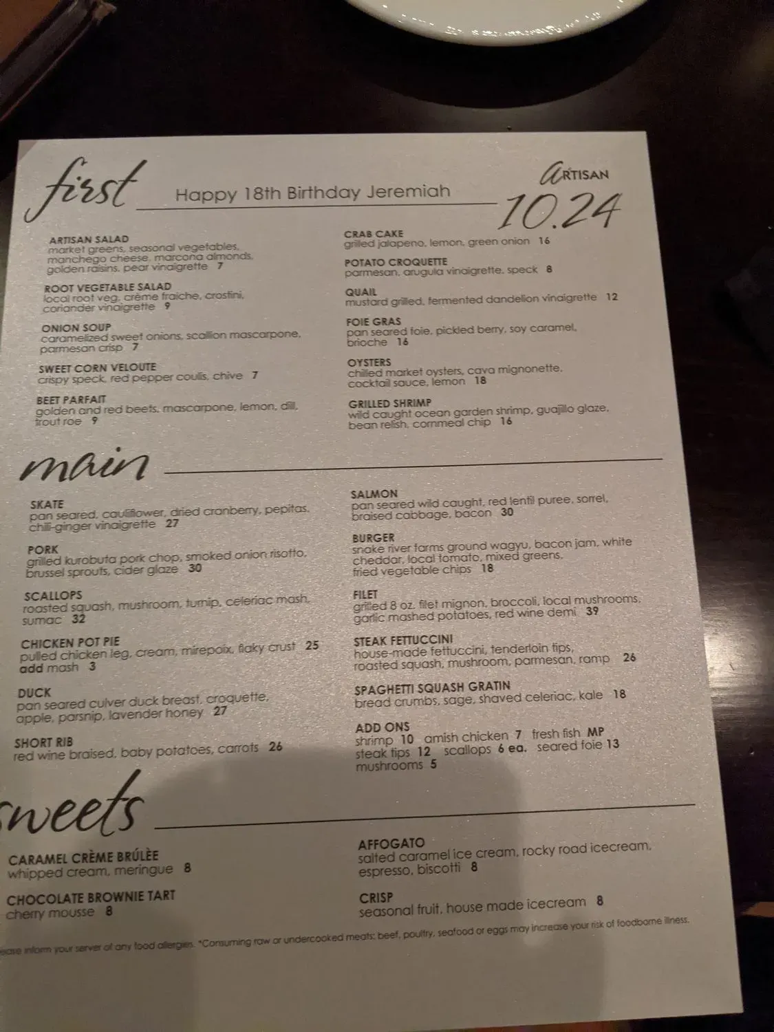 Menu 4