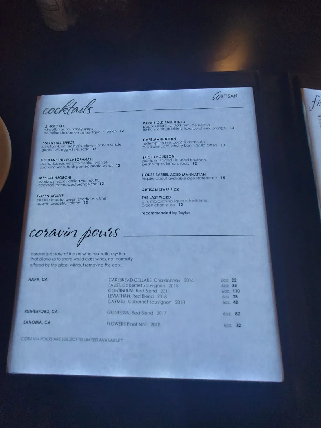 Menu 5