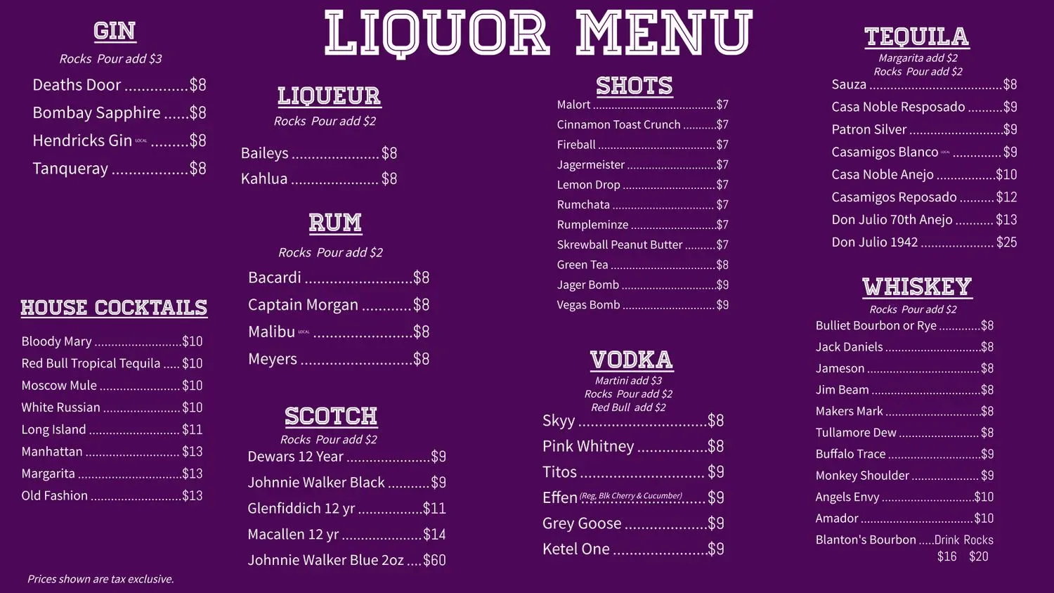 Menu 1