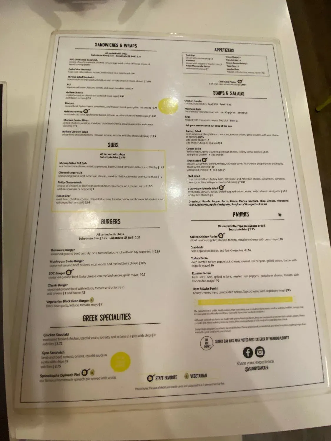 Menu 6