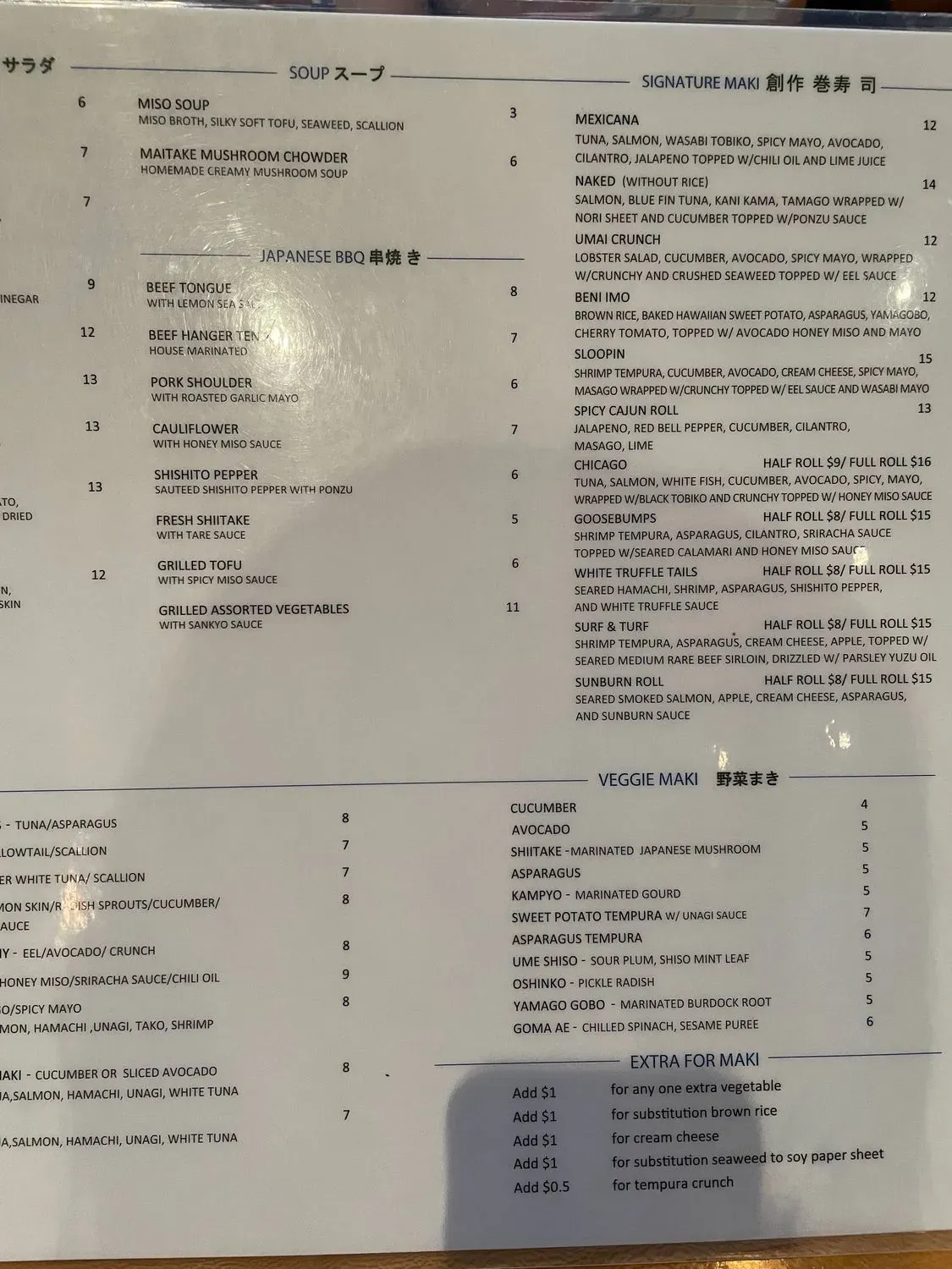 Menu 5