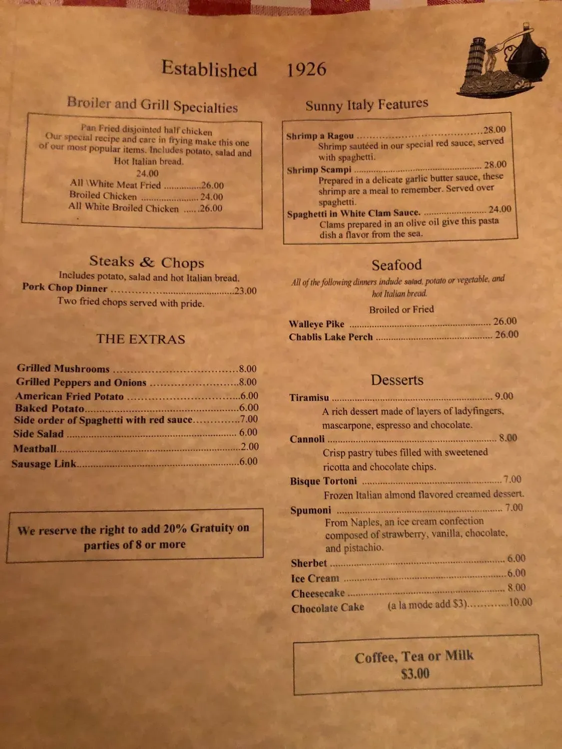 Menu 2