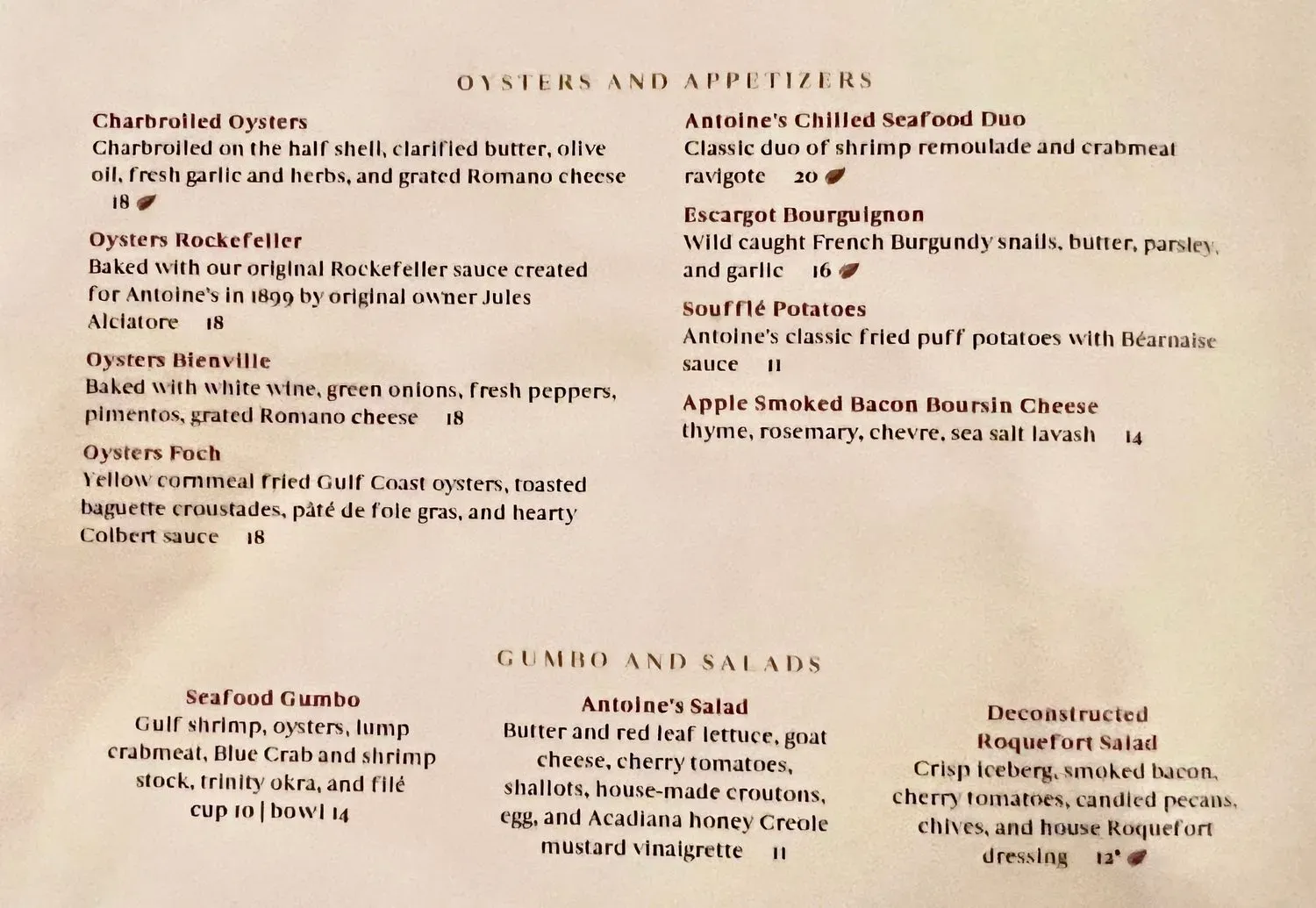 Menu 6