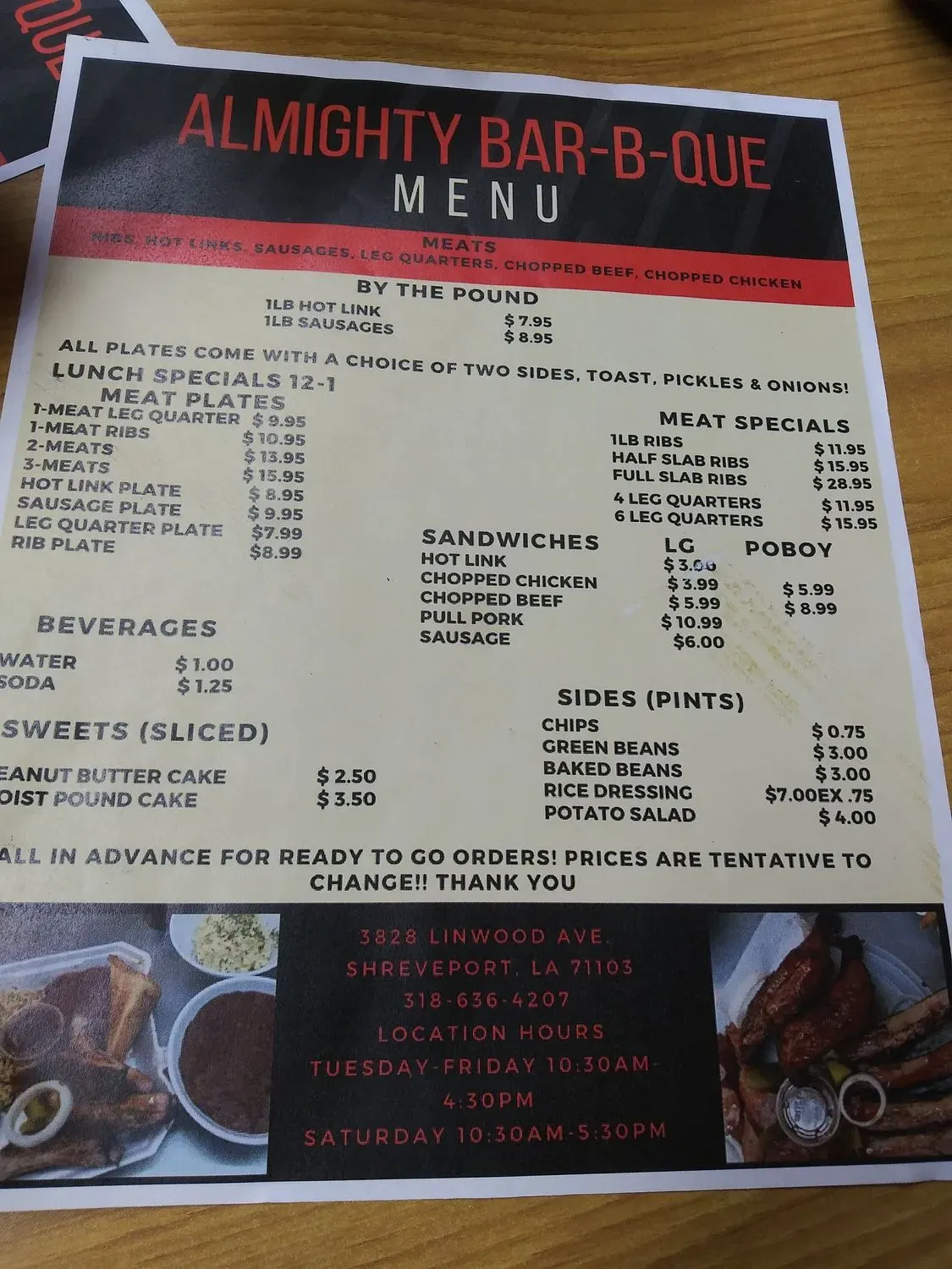 Menu 1