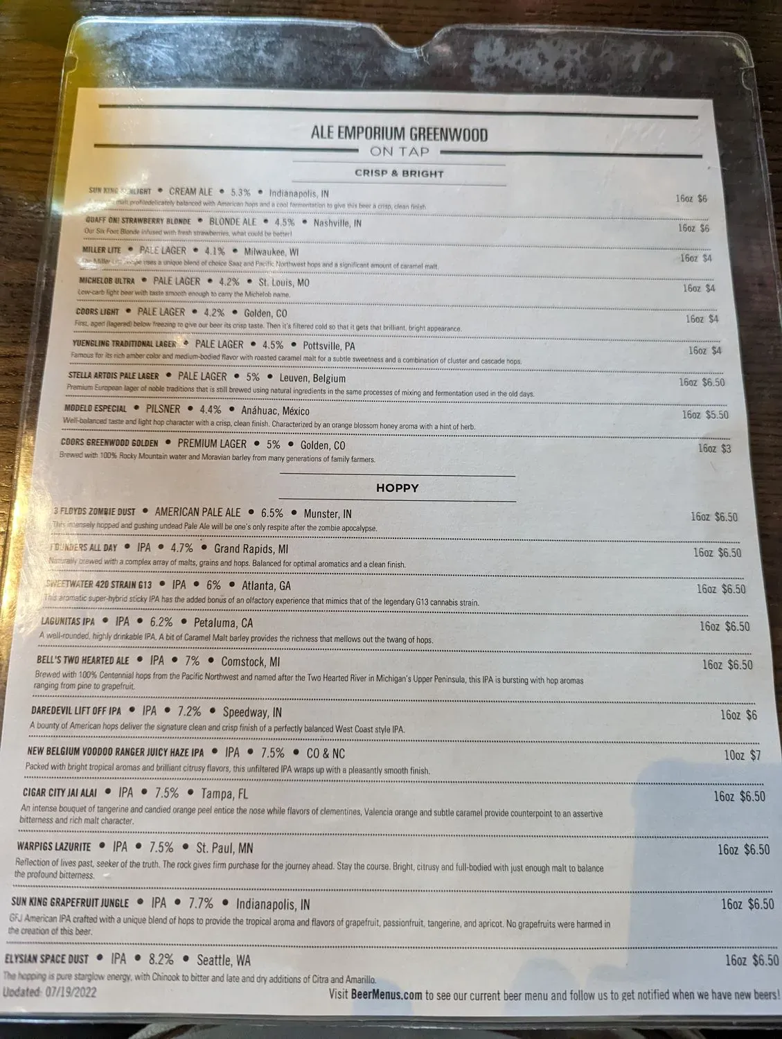 Menu 5