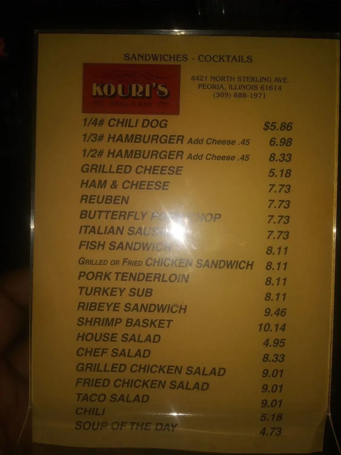 Menu 5