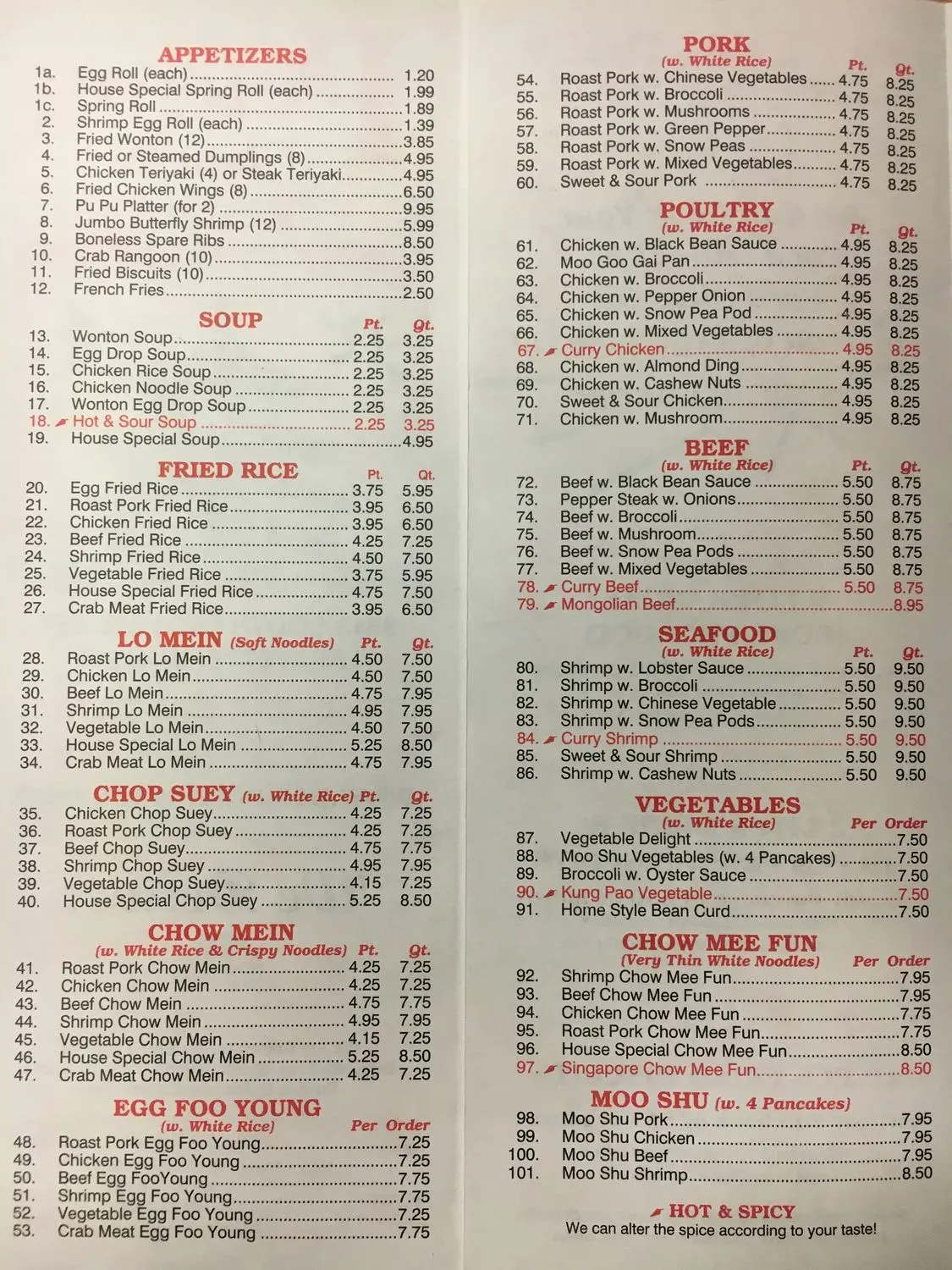 Menu 1