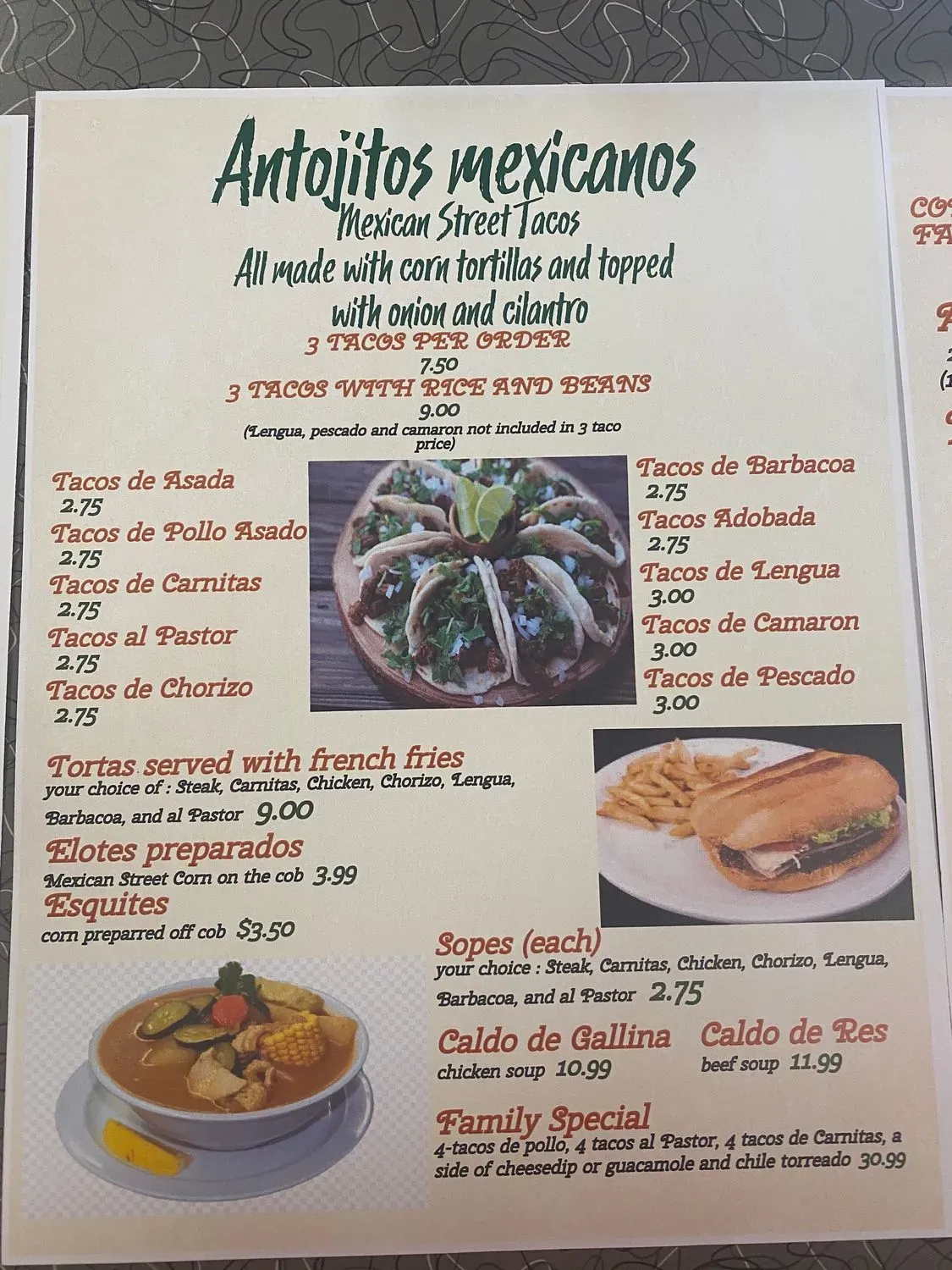 Menu 3