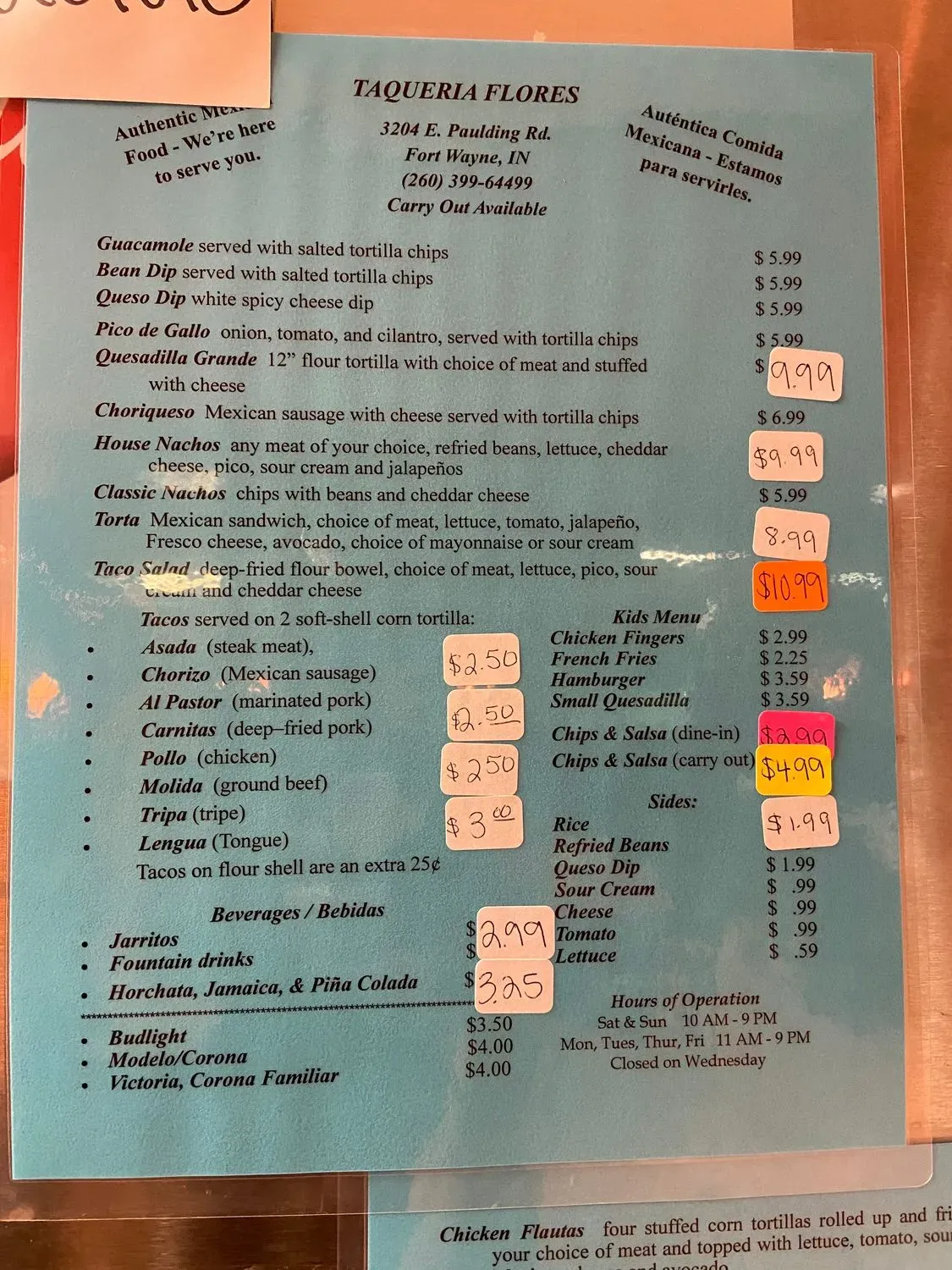 Menu 3