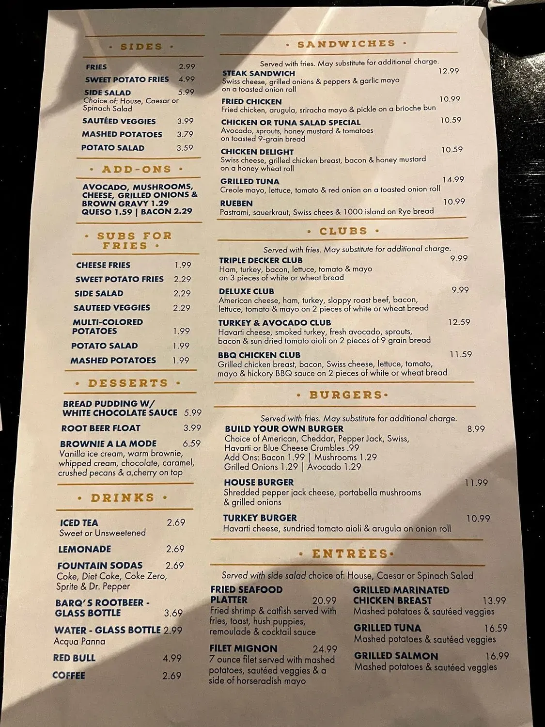 Menu 1