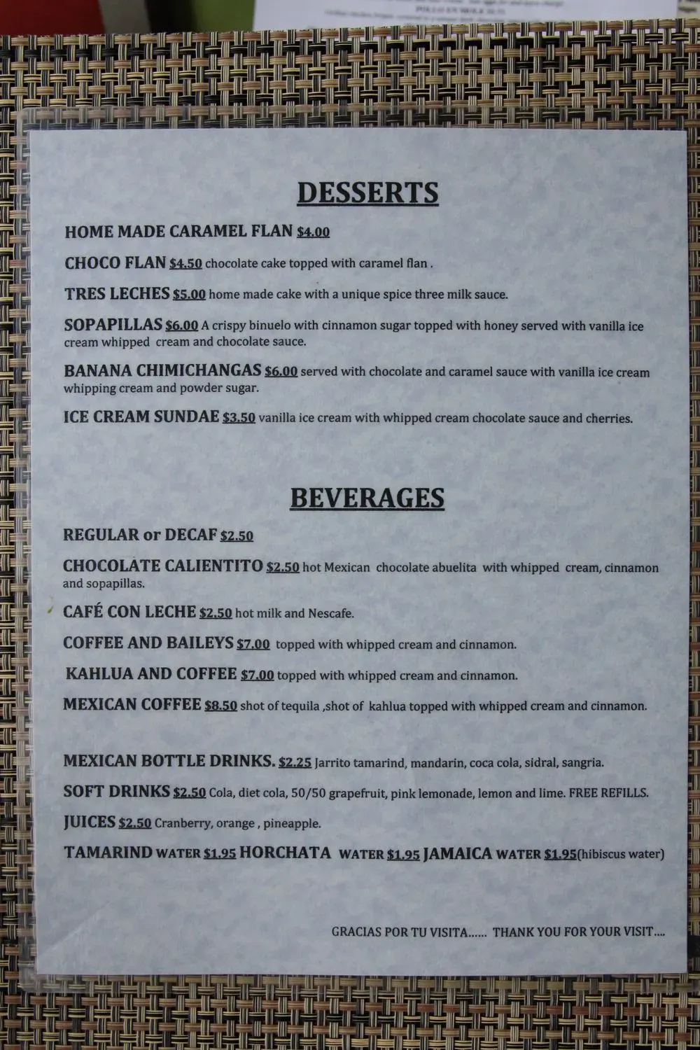 Menu 5