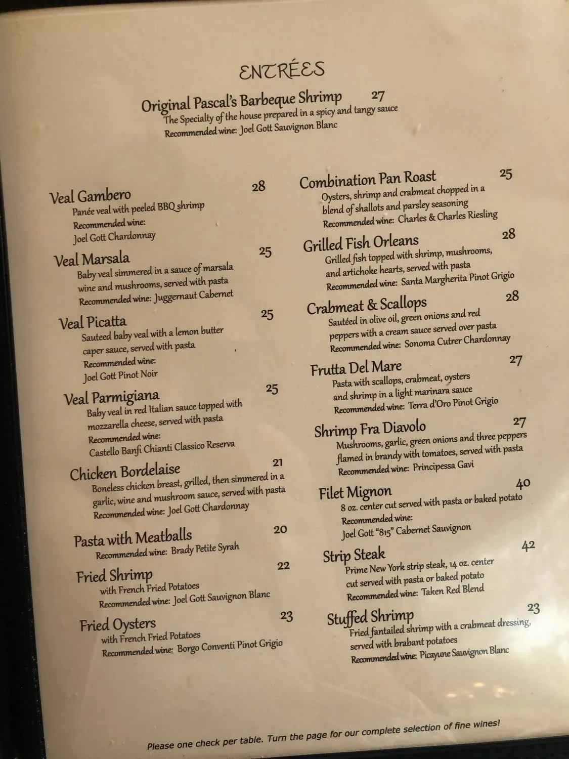 Menu 1