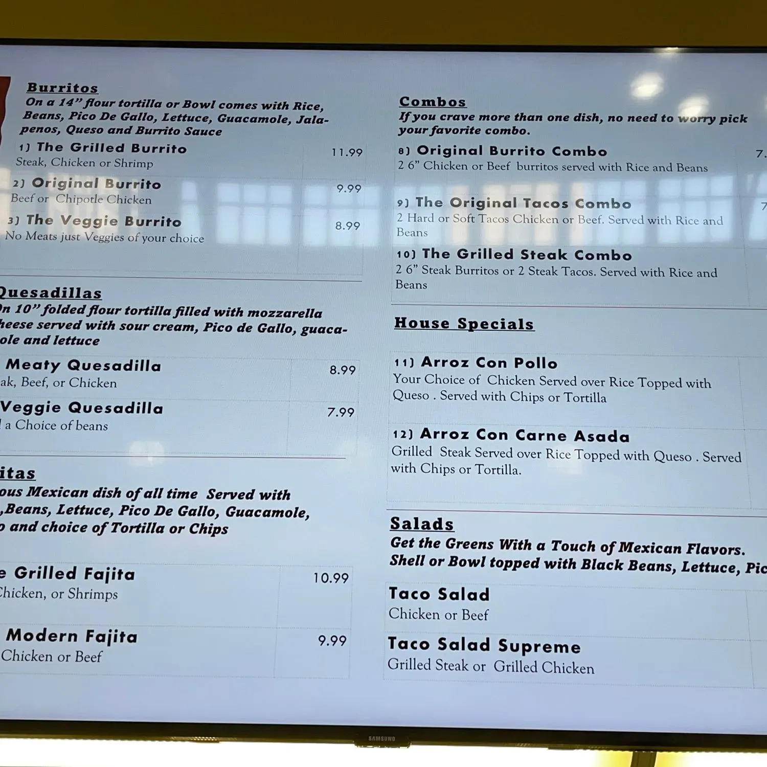 Menu 1