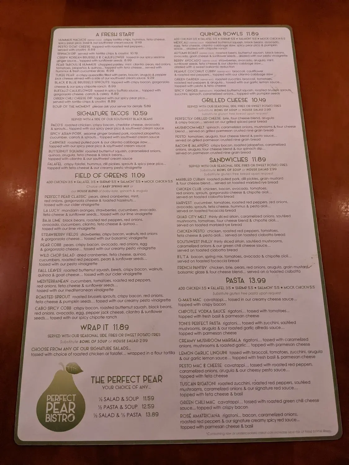 Menu 2