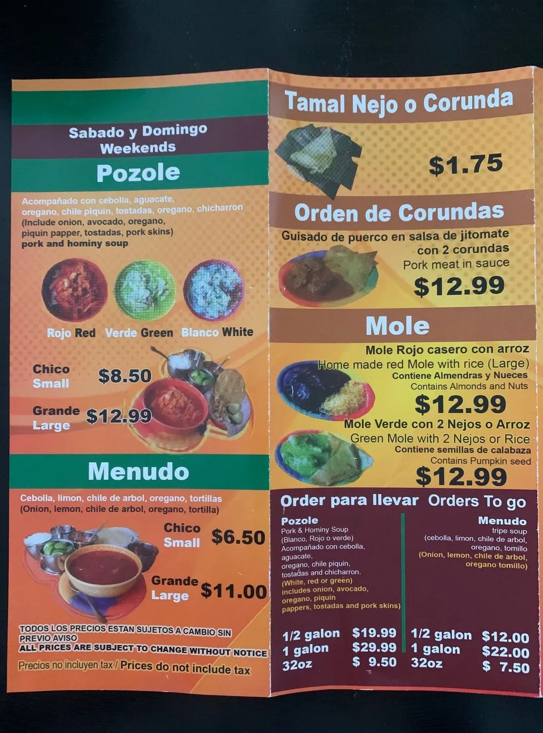 Menu 1