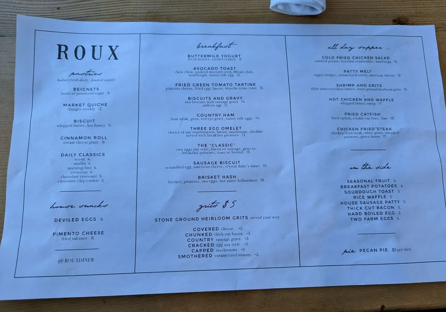 Menu 3