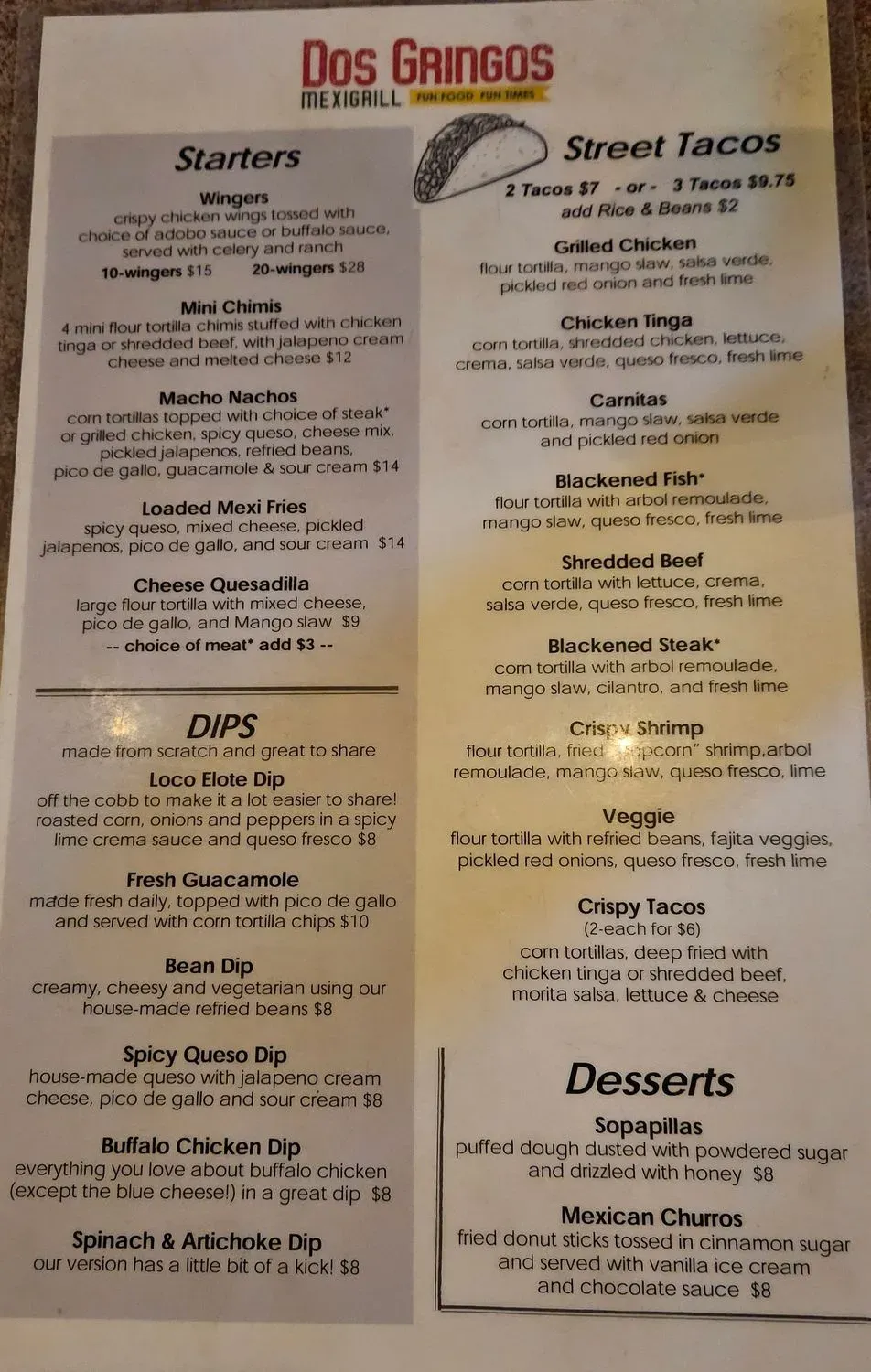 Menu 2