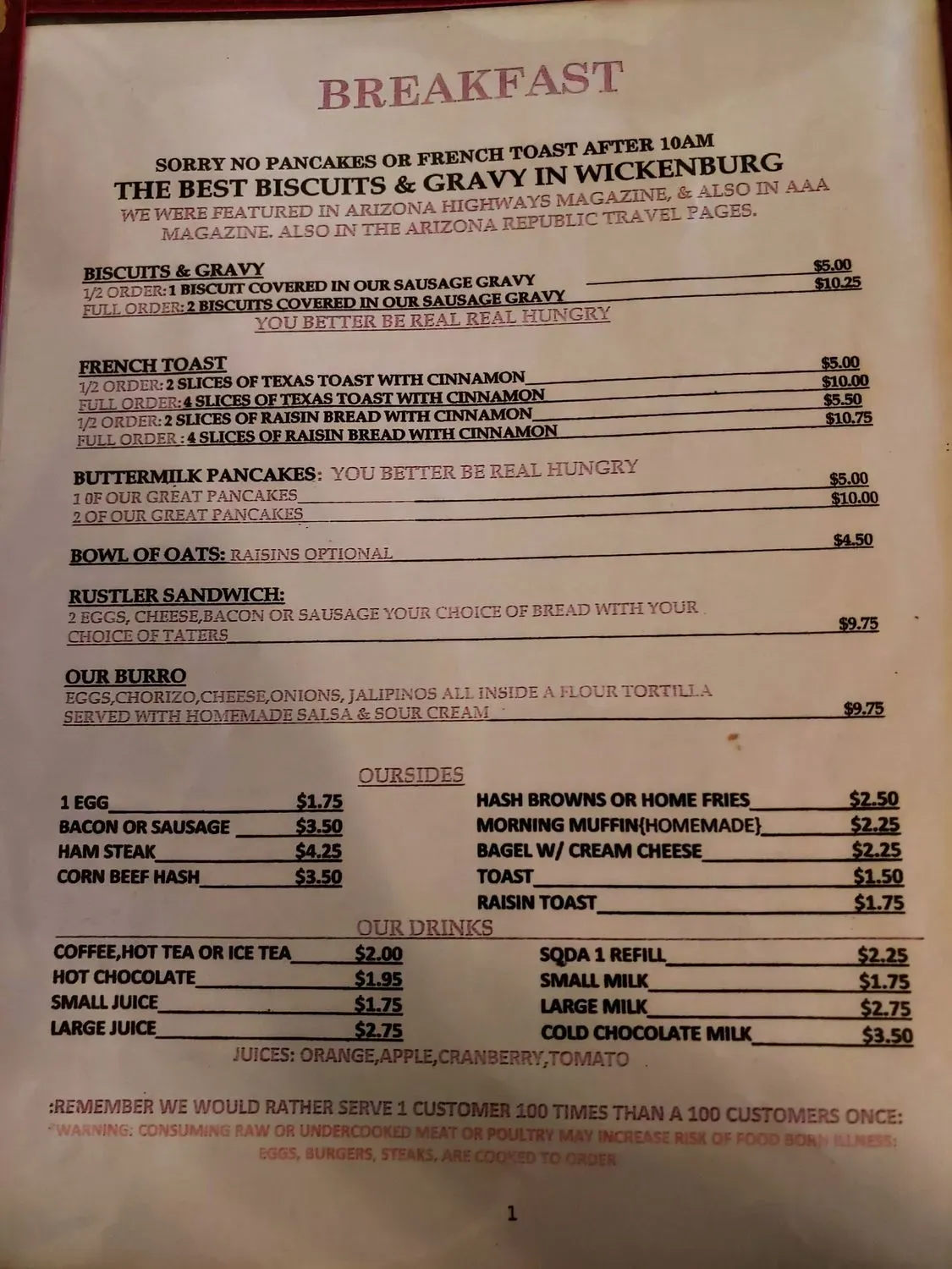 Menu 1