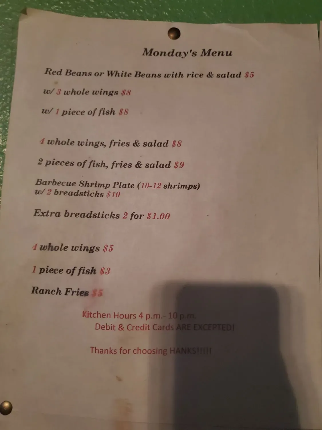 Menu 3