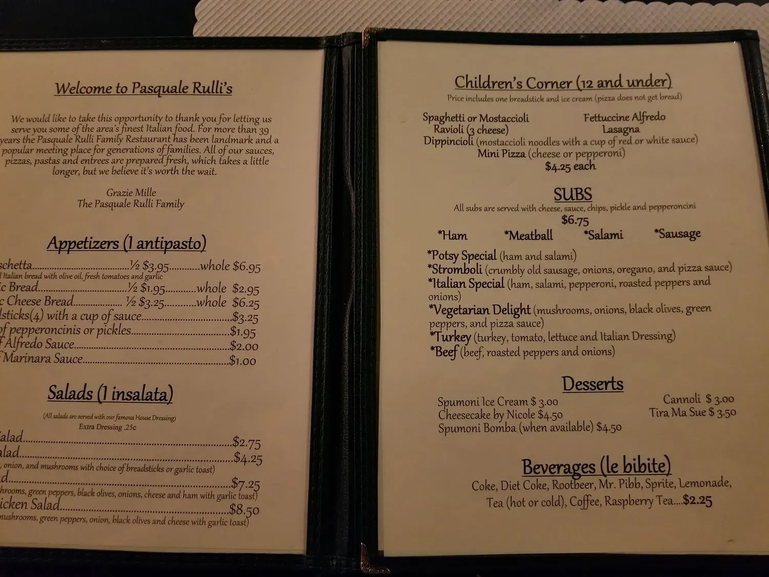 Menu 1