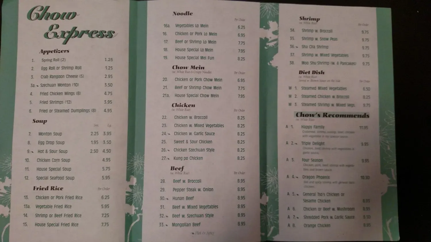 Menu 5