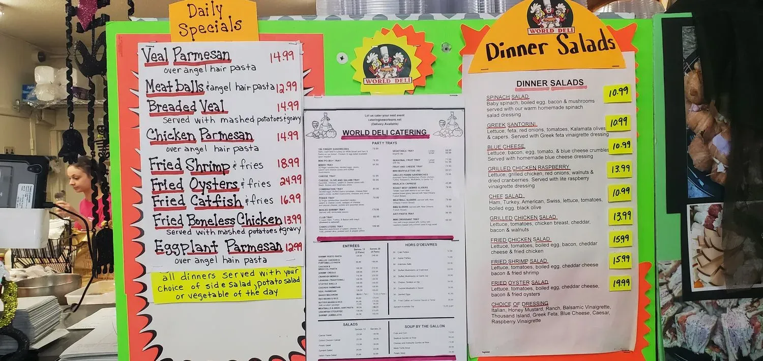 World Deli Menu - Updated November 2025