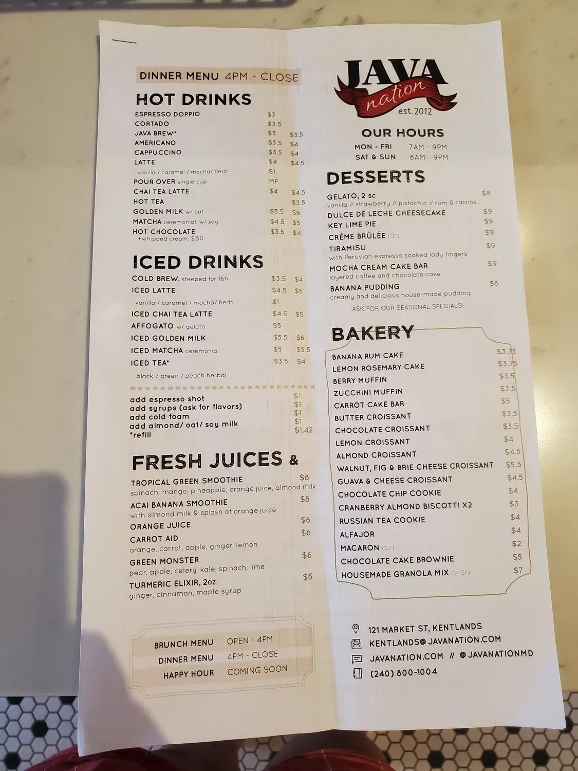 Menu 2