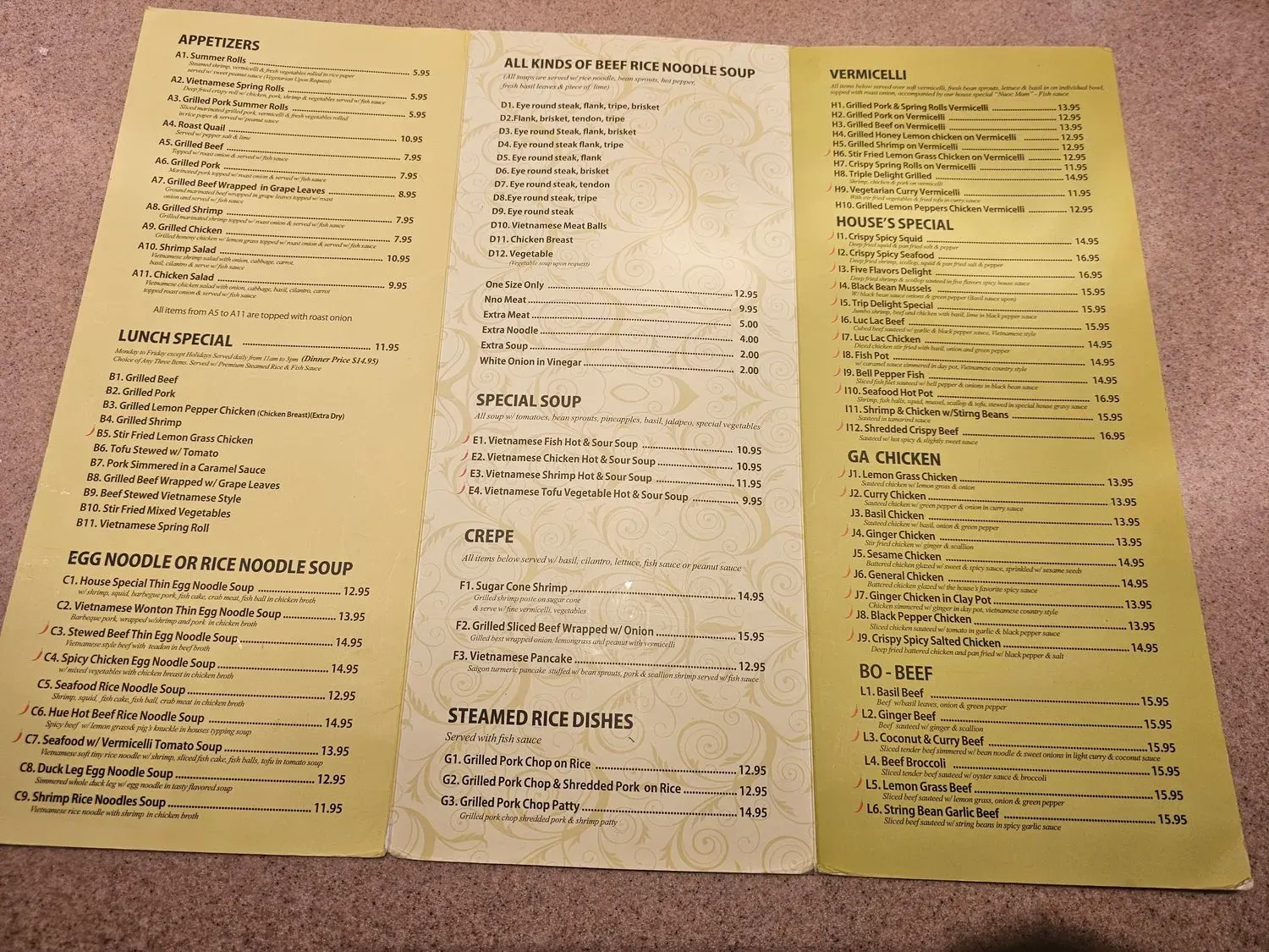 Menu 1