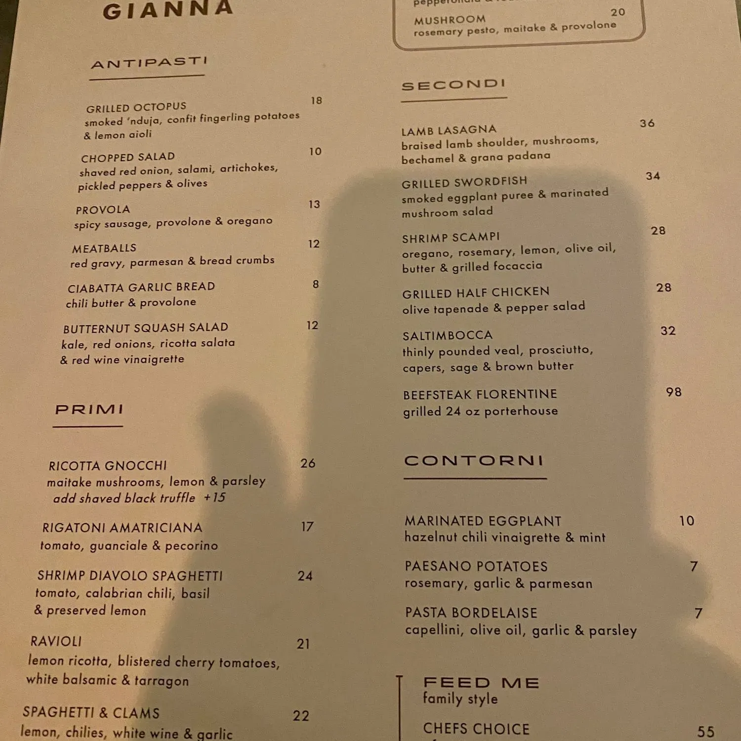 Menu 2