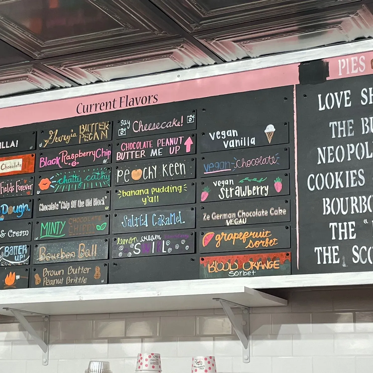 The Comfy Cow Menu - Updated November 2025
