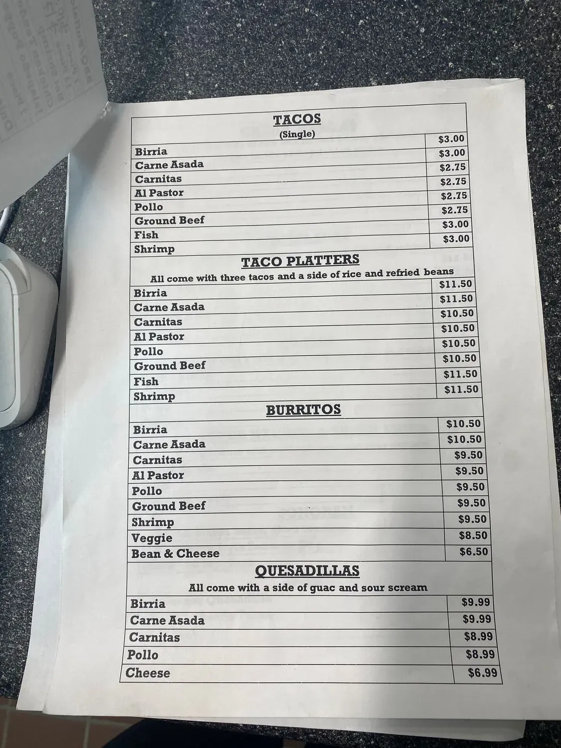 Menu 6