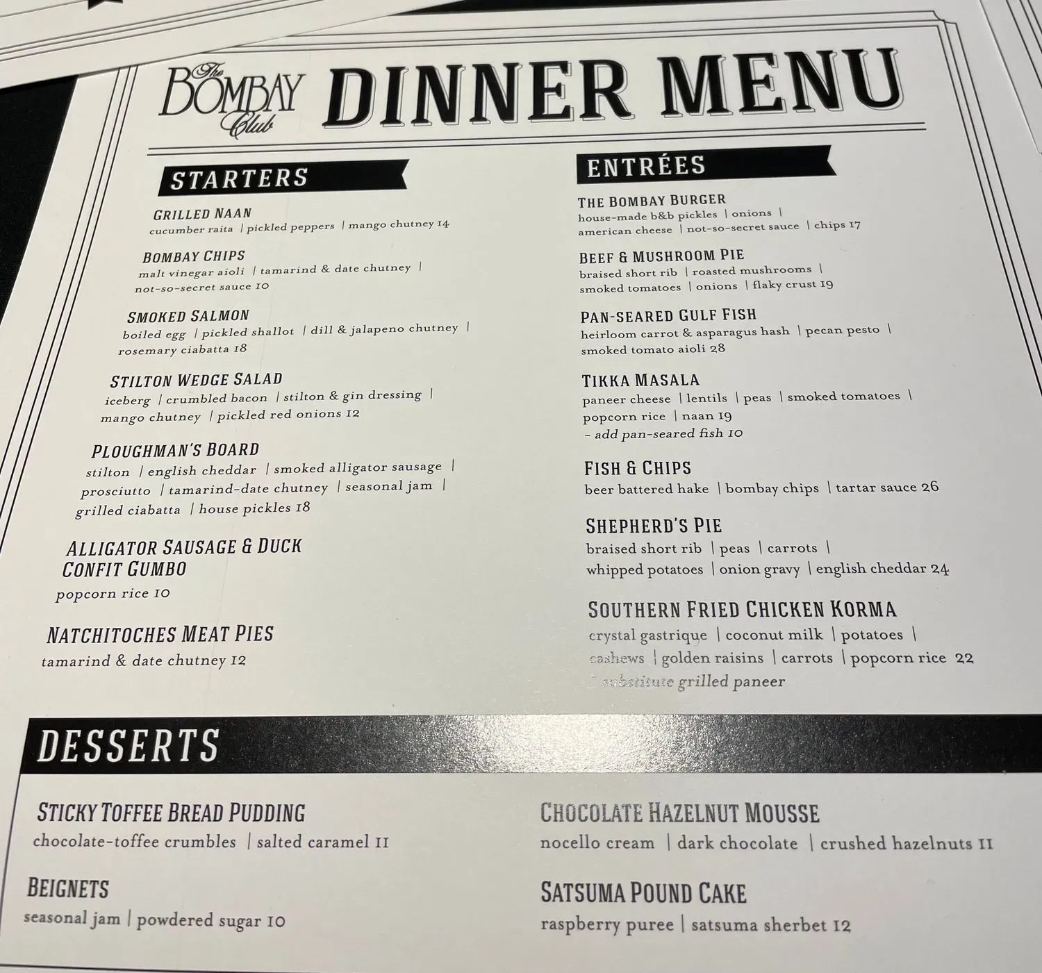 Menu 1