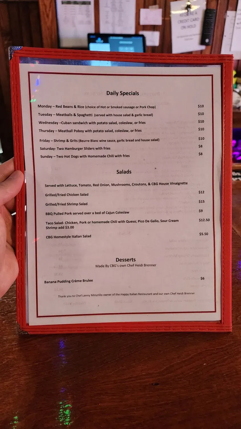 Menu 4