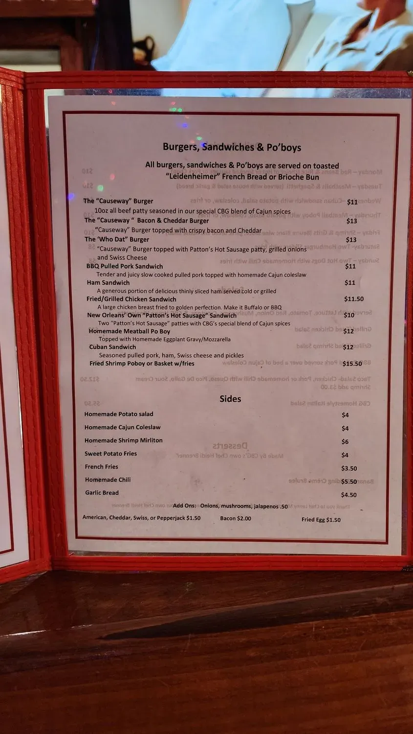 Menu 5