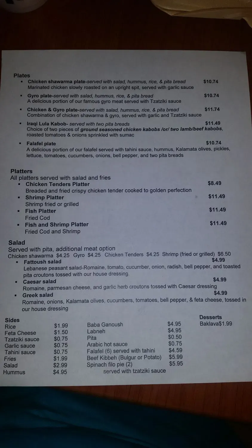 Menu 4