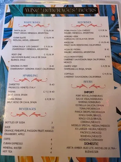 Menu 6