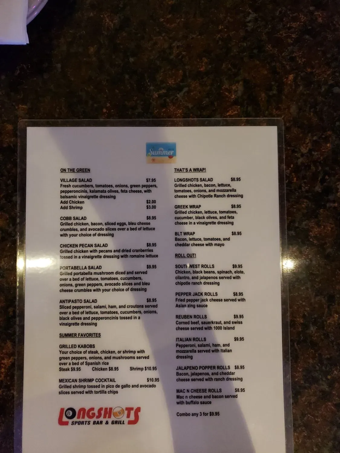 Menu 4